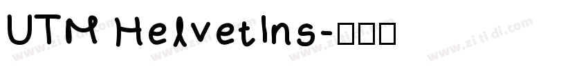 UTM HelvetIns字体转换
